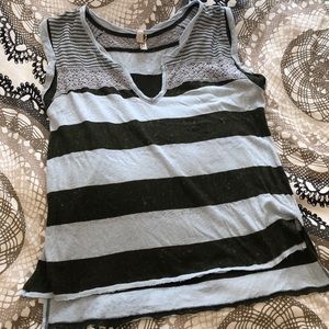 Free people distressed Tee